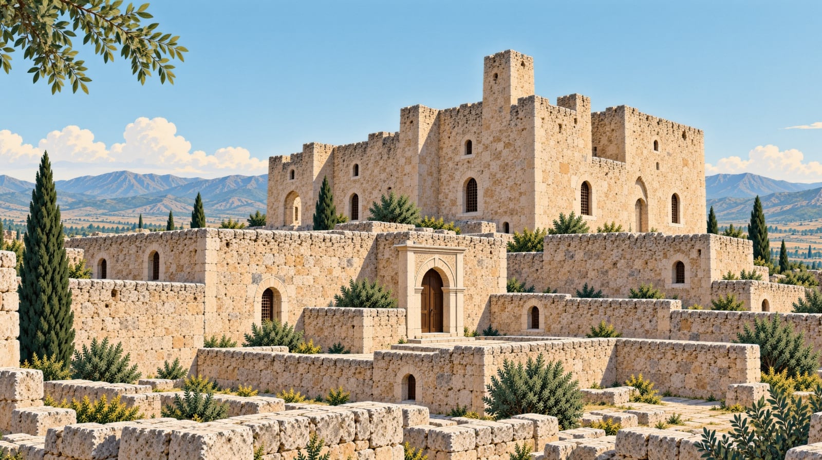 İspir Castle çizimi, Erzurum