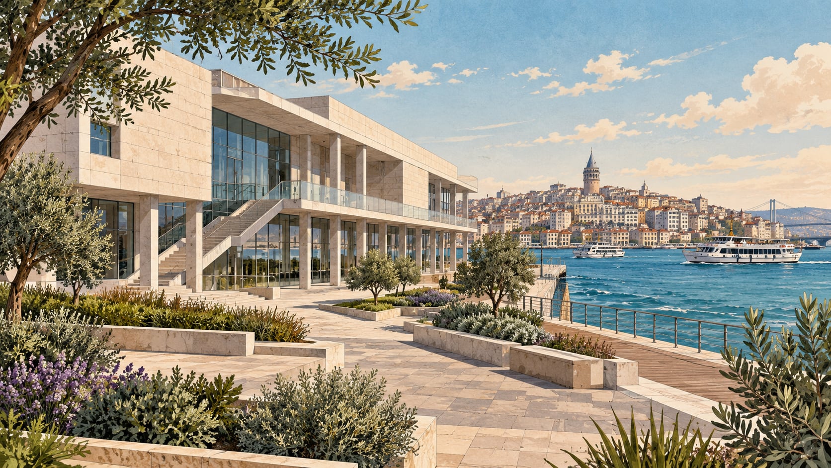 İstanbul Modern Art Museum çizimi, İstanbul