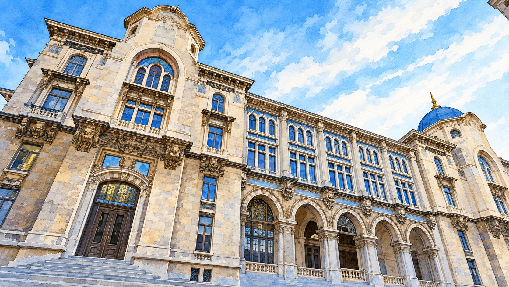 İstanbul PTT Museum çizimi, İstanbul