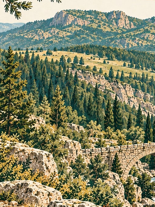 Zeichnung: Historischer Nationalpark İstiklal Yolu, Kastamonu