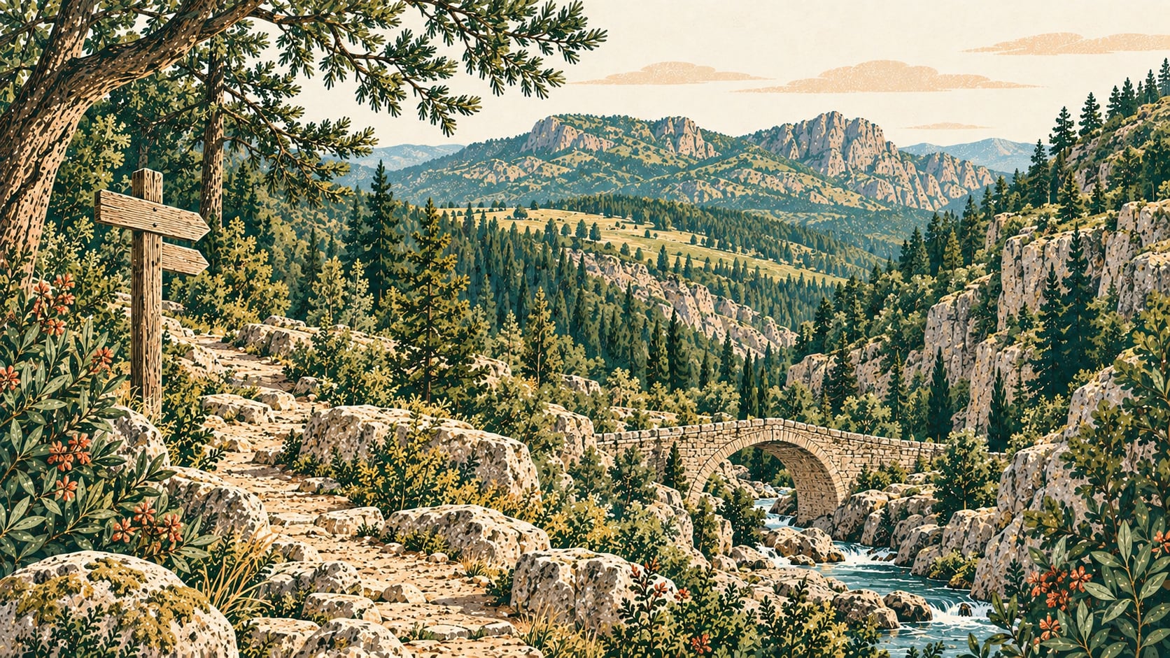 İstiklal Yolu Historical National Park çizimi, Kastamonu