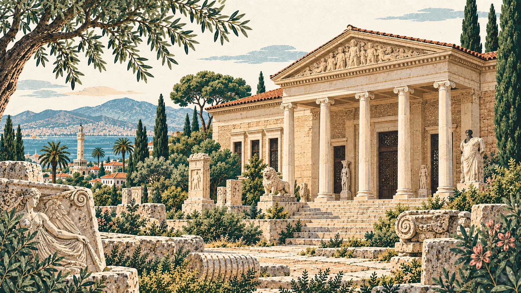 İzmir Archaeological Museum çizimi, İzmir
