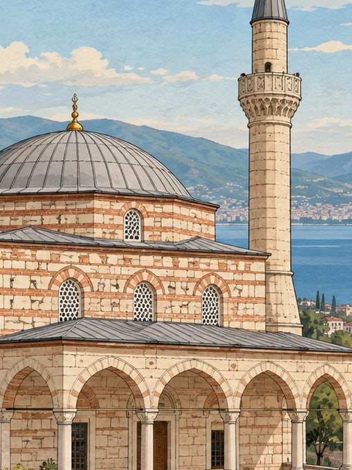 İzmit Alaca Masjid Mosque çizimi, Kocaeli