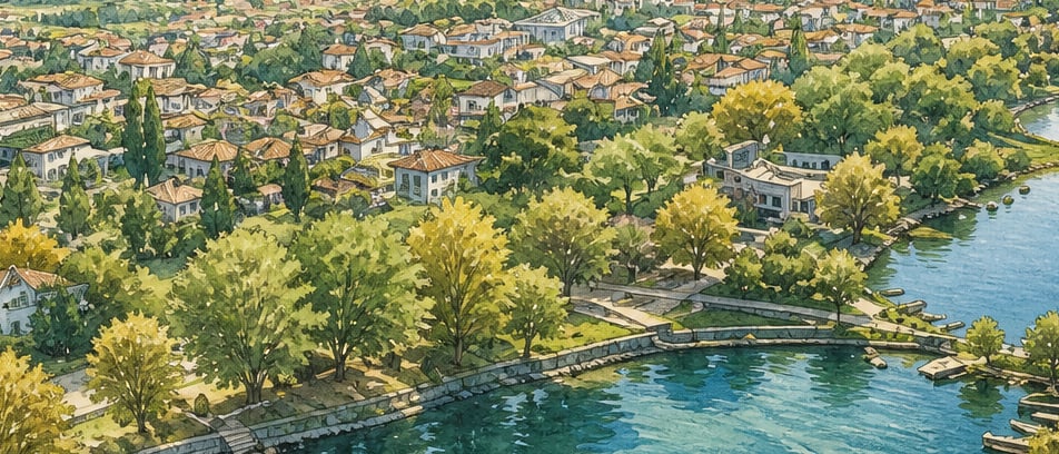İznik Lake çizimi, Bursa