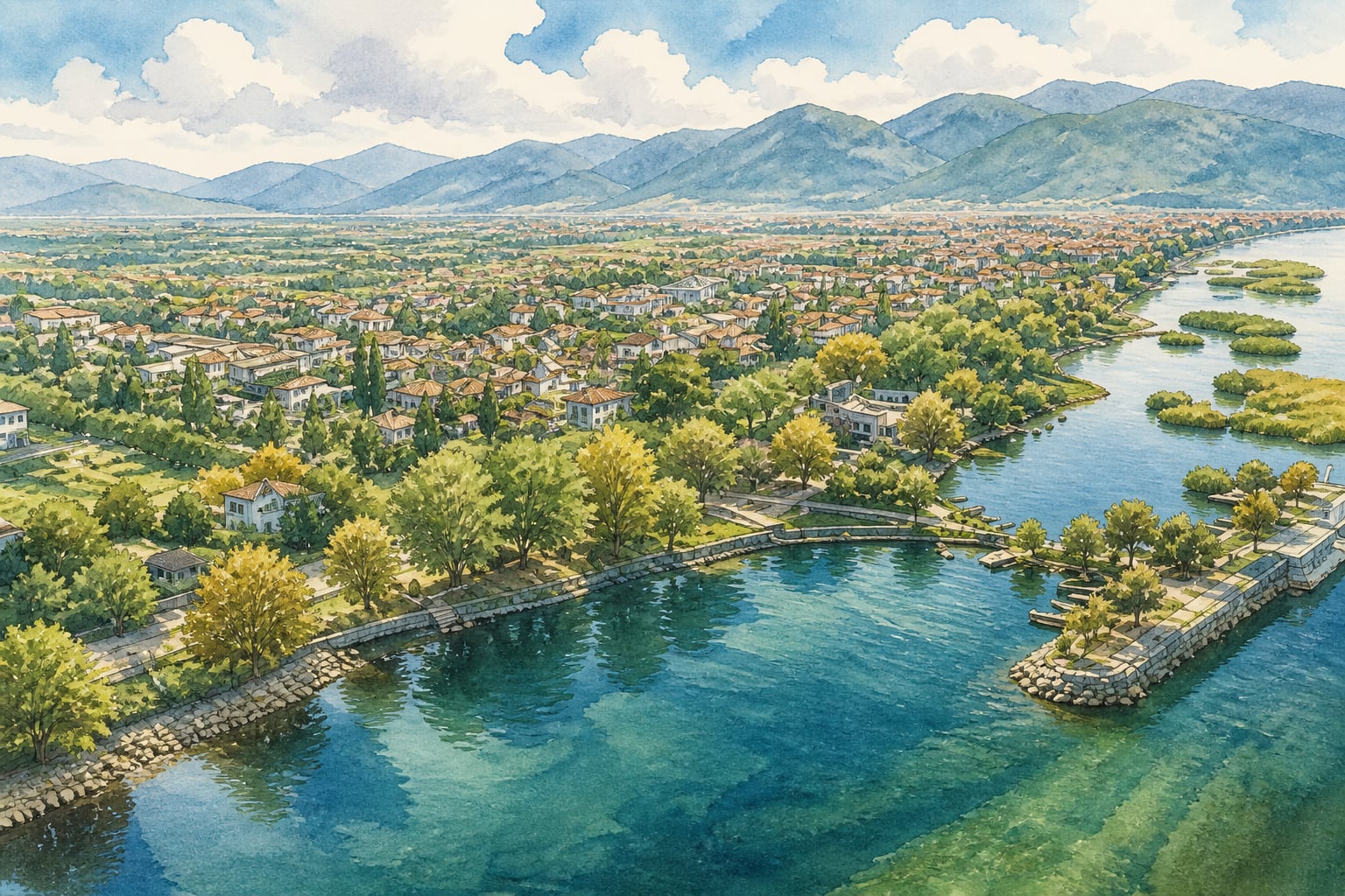 İznik Lake çizimi, Bursa