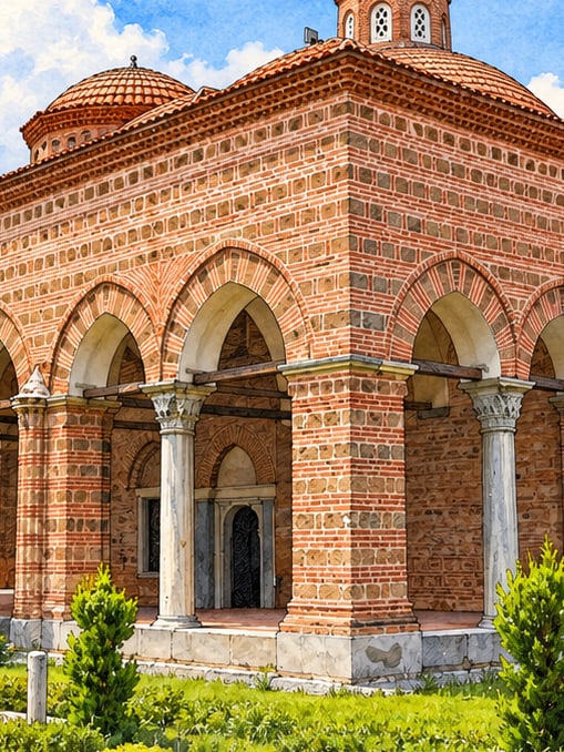 İznik Nilüfer Hatun Imaret Museum of Turkish and Islamic Works çizimi, Bursa