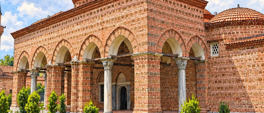 İznik Nilüfer Hatun Imaret Museum of Turkish and Islamic Works çizimi, Bursa
