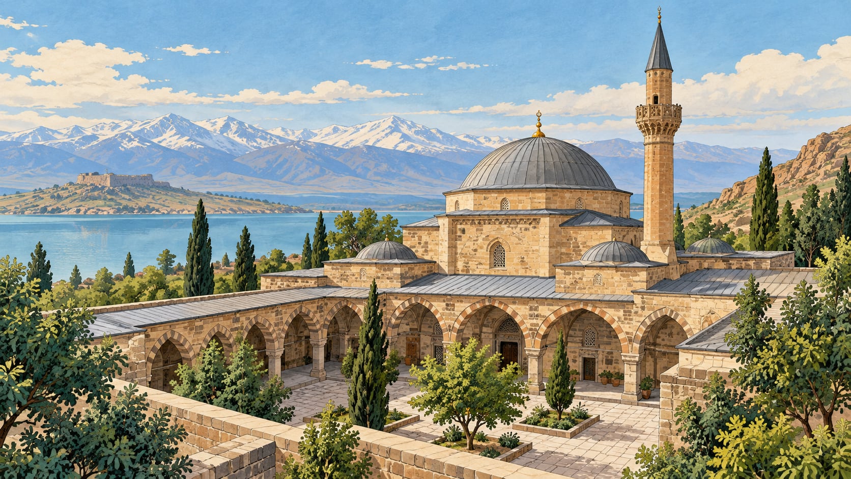İzzeddin Şir Mosque çizimi, Van