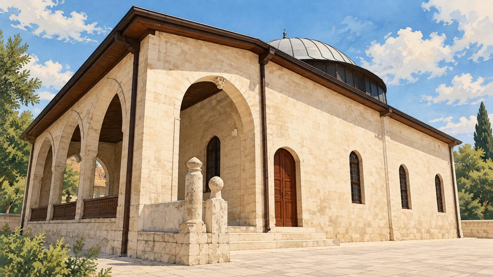 Kab Mosque çizimi, Adıyaman