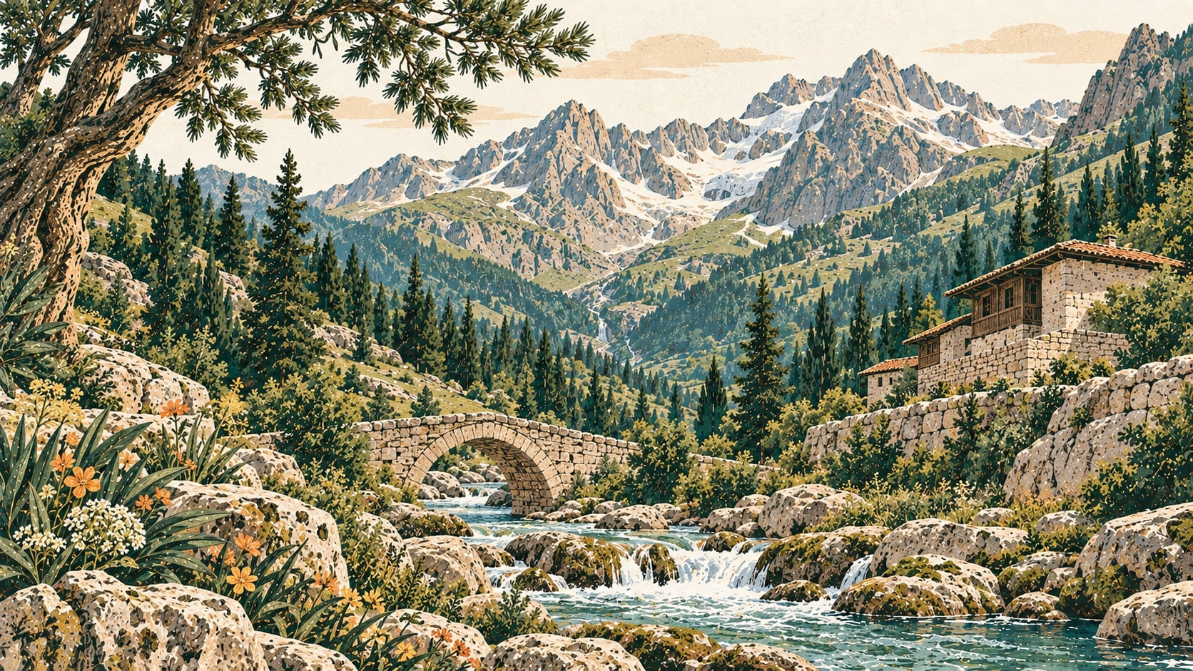 Kaçkar Dağları Milli Parkı çizimi, Artvin