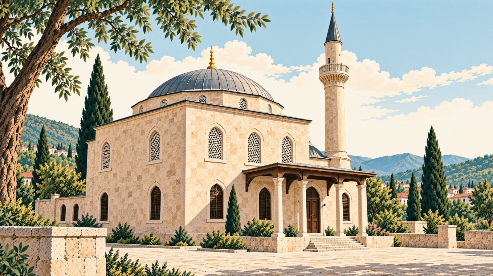 Kadı Mosque çizimi, Bolu