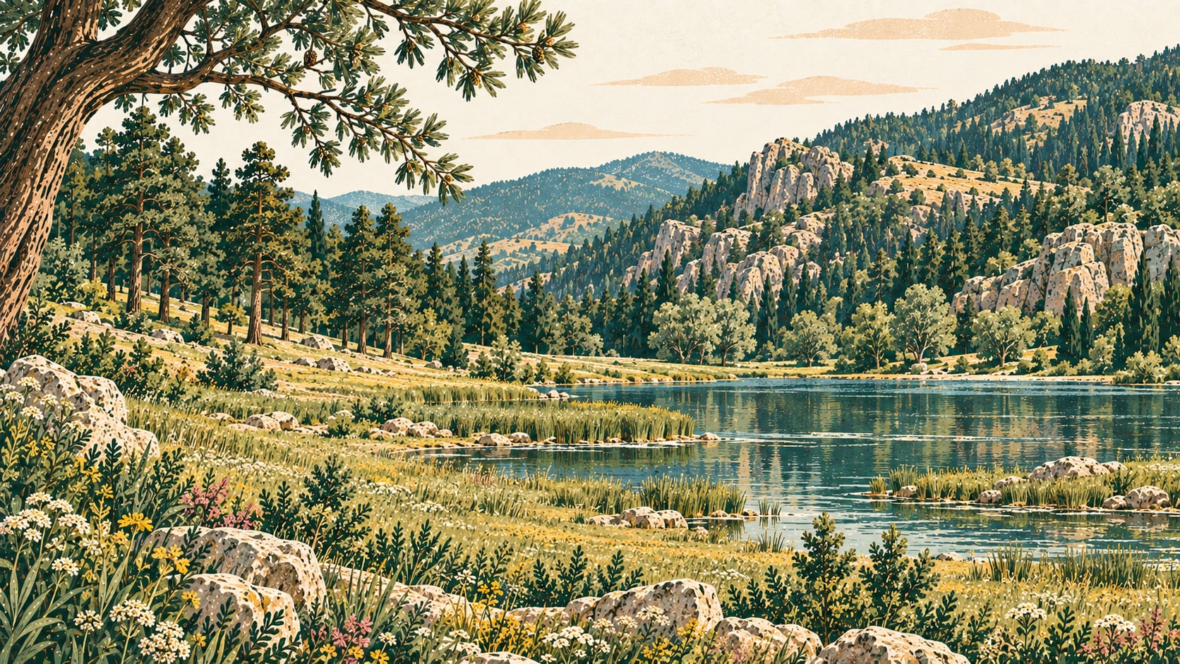 Kadınçayırı Nature Park çizimi, Çankırı