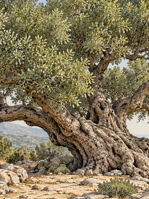 Ilustración: Monumento Natural de Kadınlar Kuyusu Koca Menengici, İzmir