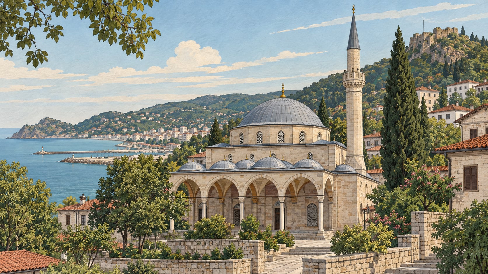 Kadıoğlu Mosque çizimi, Giresun