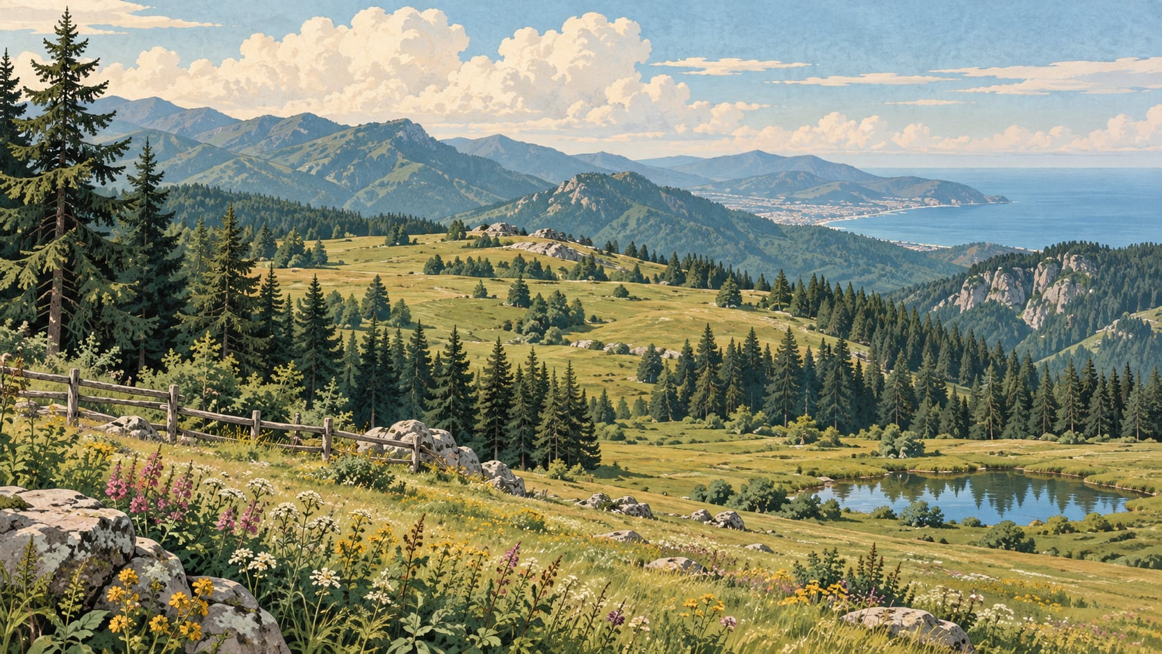 Kadıralak Nature Park çizimi, Trabzon