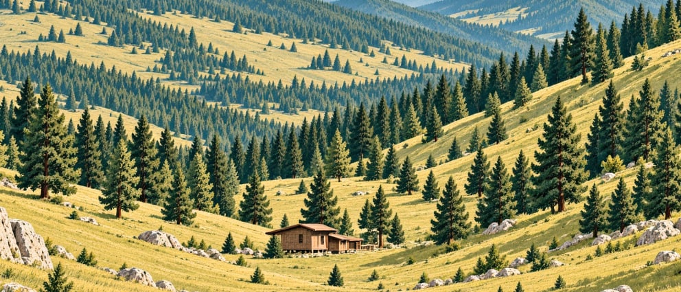 Kadırga Plateau çizimi, Gümüşhane