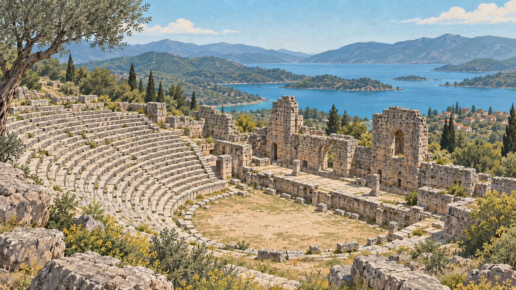 Kadyana çizimi, Muğla