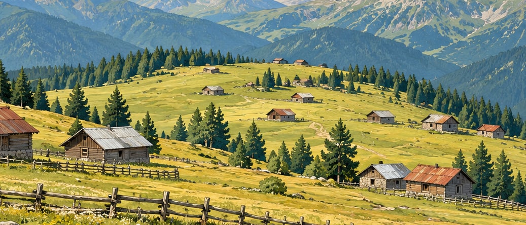 Kafkasör Plateau Tourism Centre çizimi, Artvin