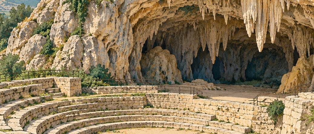 Kaklık Cave çizimi, Denizli