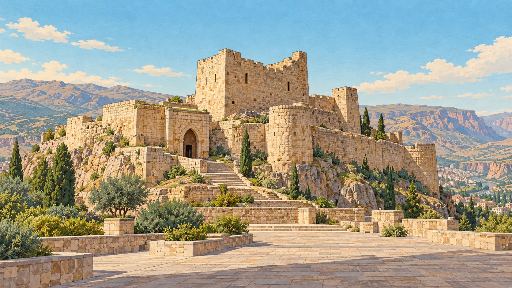 Kalatül Üstad Castle çizimi, Siirt