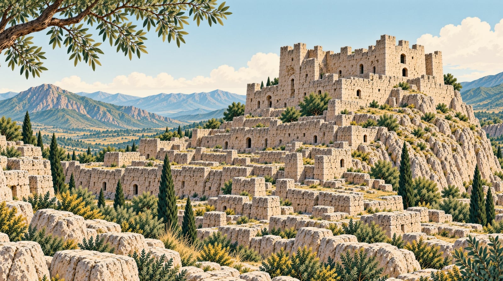 Castle Village Castle çizimi, Tunceli