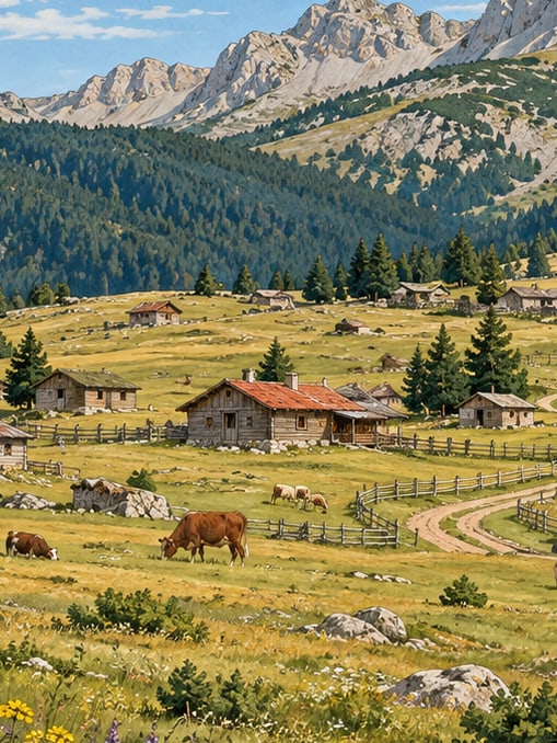 Ilustración: Meseta de Kamçı, Bilecik