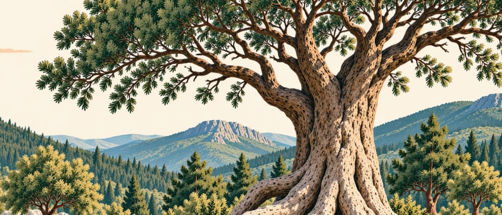 Kamilet Oriental Beech Natural Monument çizimi, Artvin
