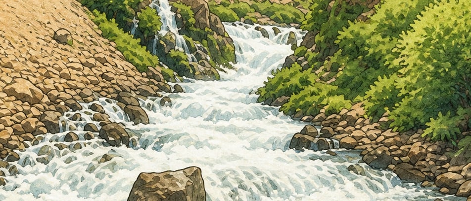 Kanispi Waterfall çizimi, Van