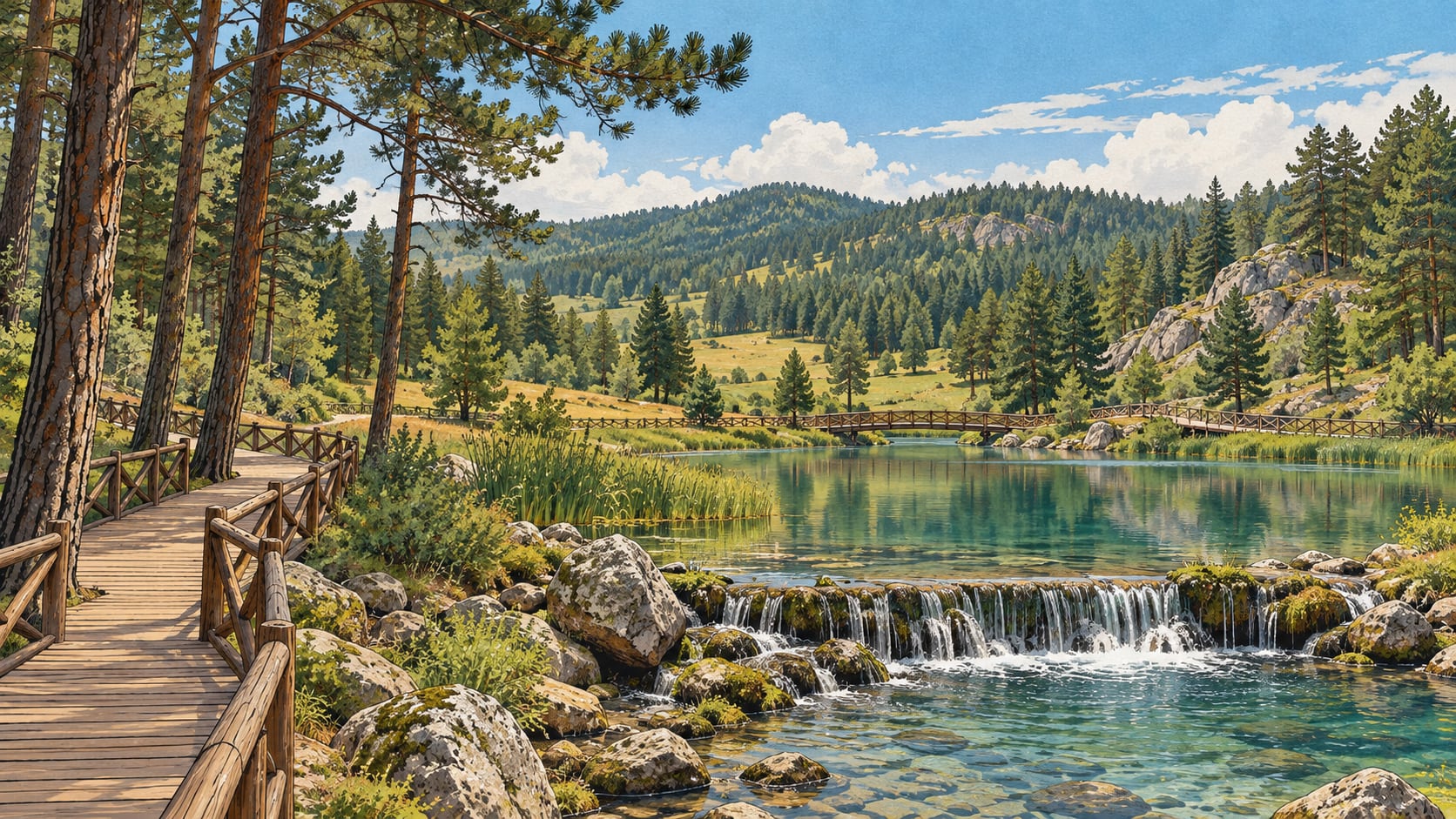 Kanlıpınar Nature Park çizimi, Eskişehir