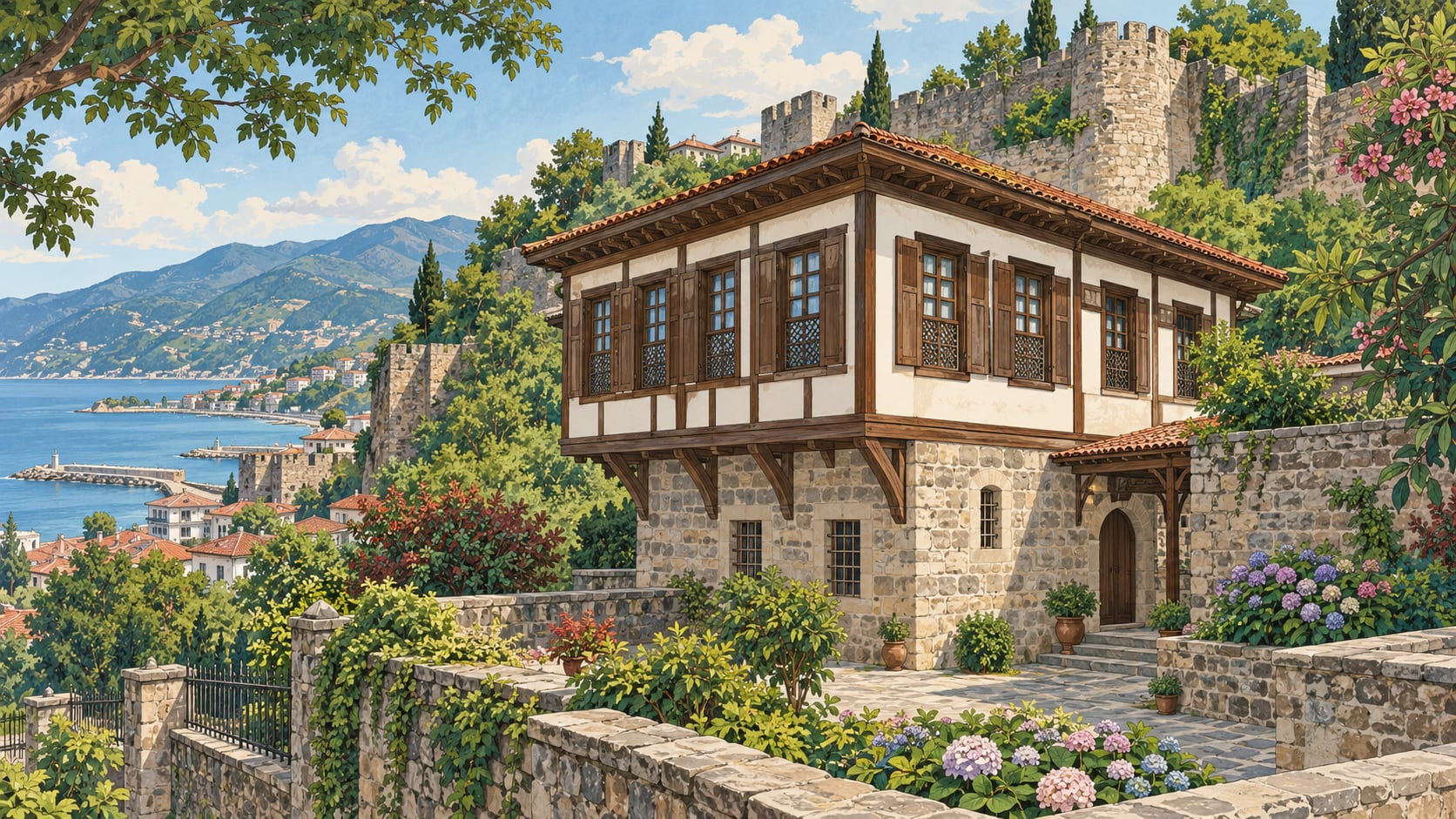 Kanuni Sultan Süleyman Ottoman Culture House çizimi, Trabzon