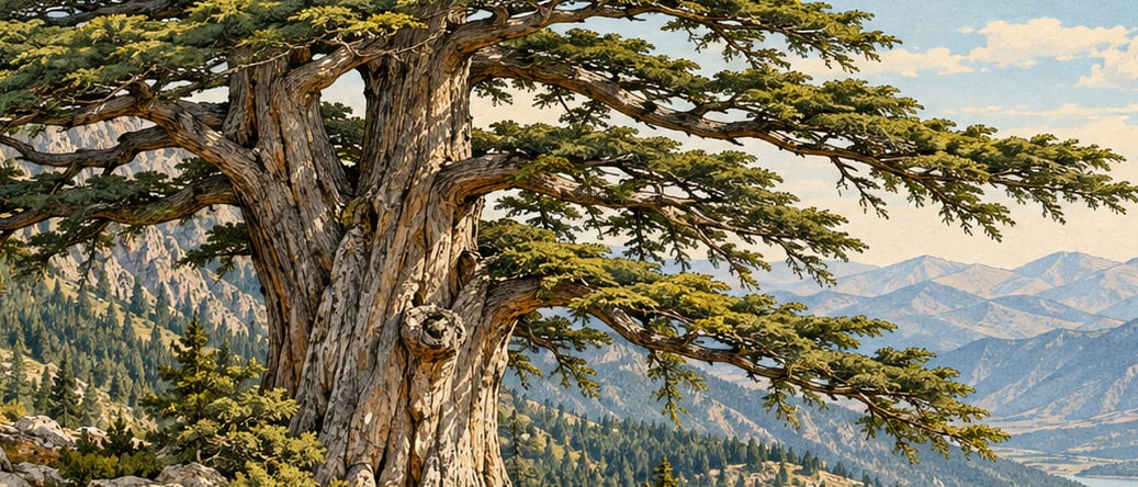 Kapıderesi Toros Cedar II Natural Monument çizimi, Isparta