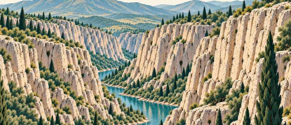 Kapıkaya Canyon çizimi, Adana