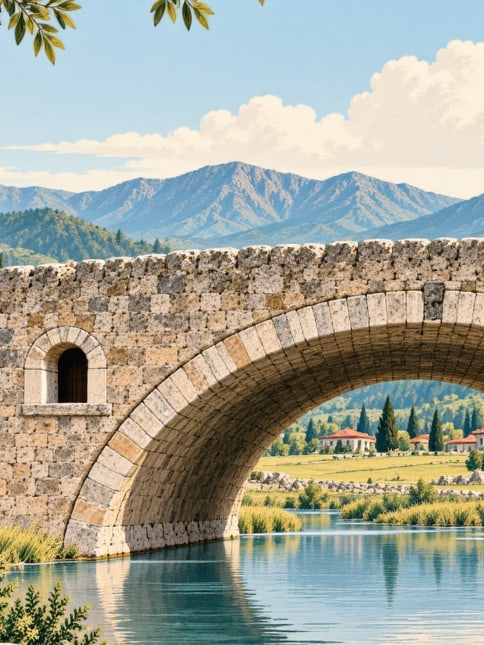 Ilustración: Puente de Kaptanpaşa, Rize
