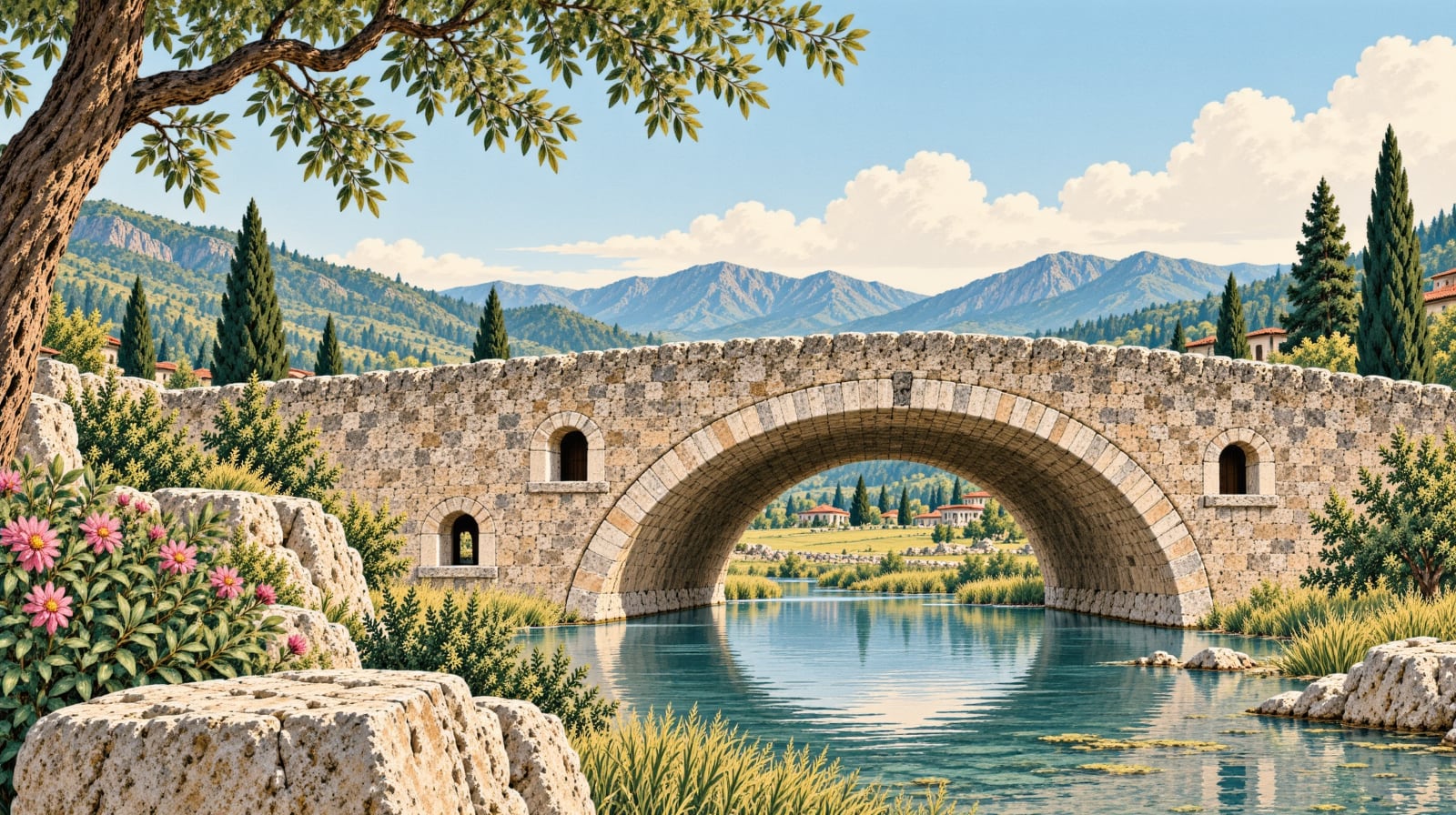 Kaptanpaşa Bridge çizimi, Rize