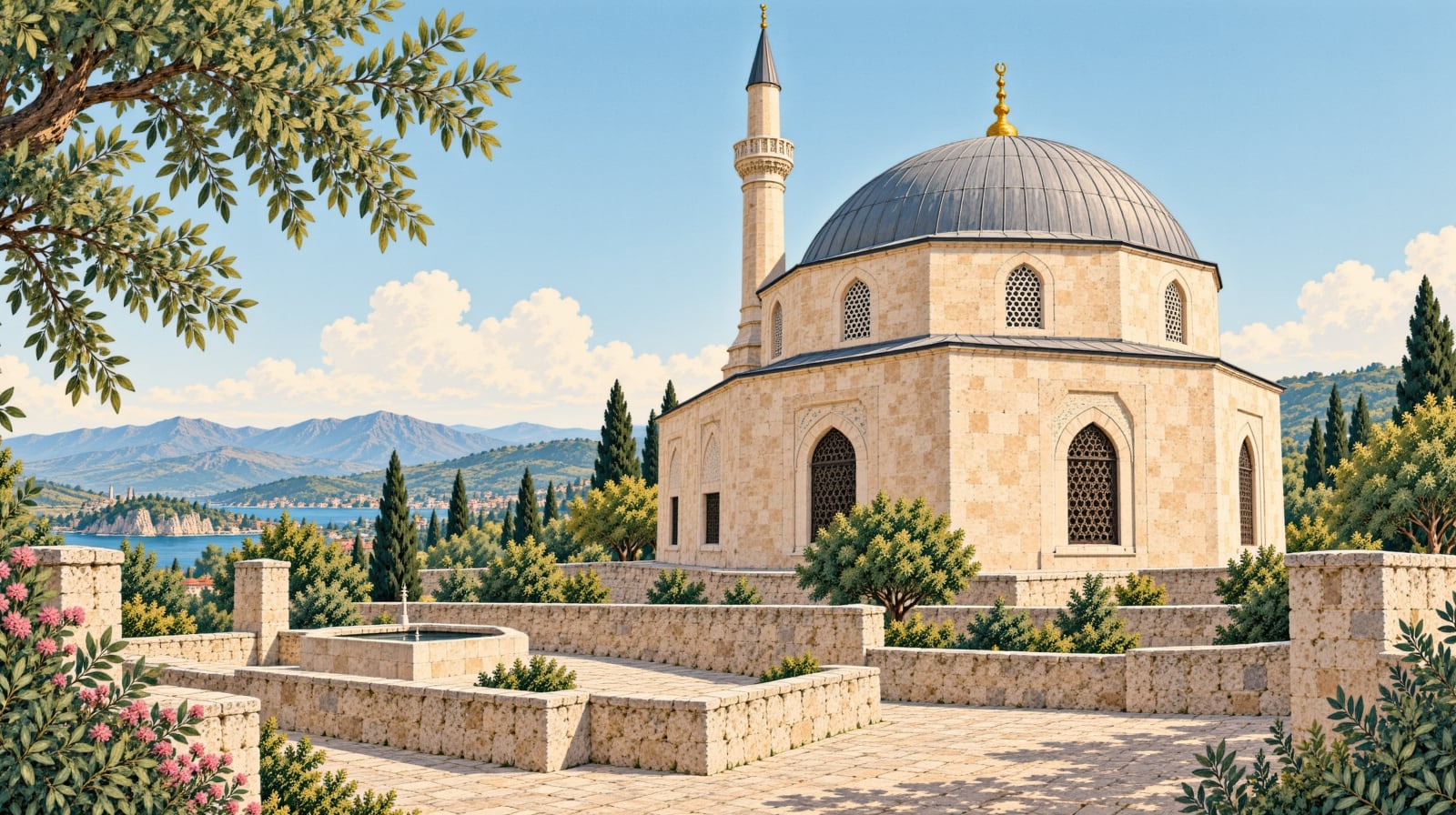 Kapucu Mosque çizimi, Kırşehir