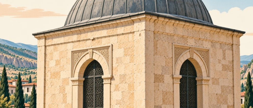 Kara Ahmed Bey Tomb çizimi, Kütahya