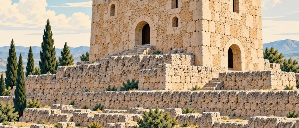 Kara Castle çizimi, Mersin
