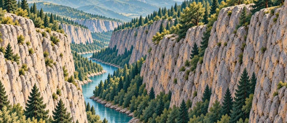 Kara Leylek Canyon çizimi, Elazığ