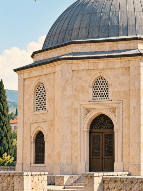 Ilustración: Tumba de Karaca Ahmet Sultan Paşa, Sakarya