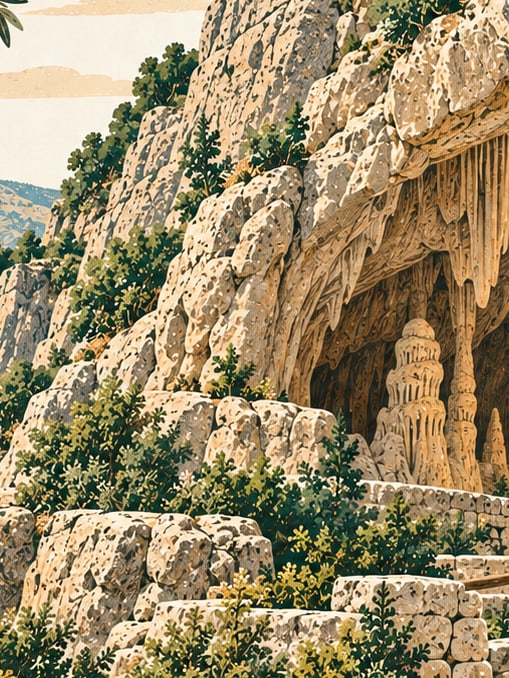 Ilustración: Cueva de Karaca, Gümüşhane