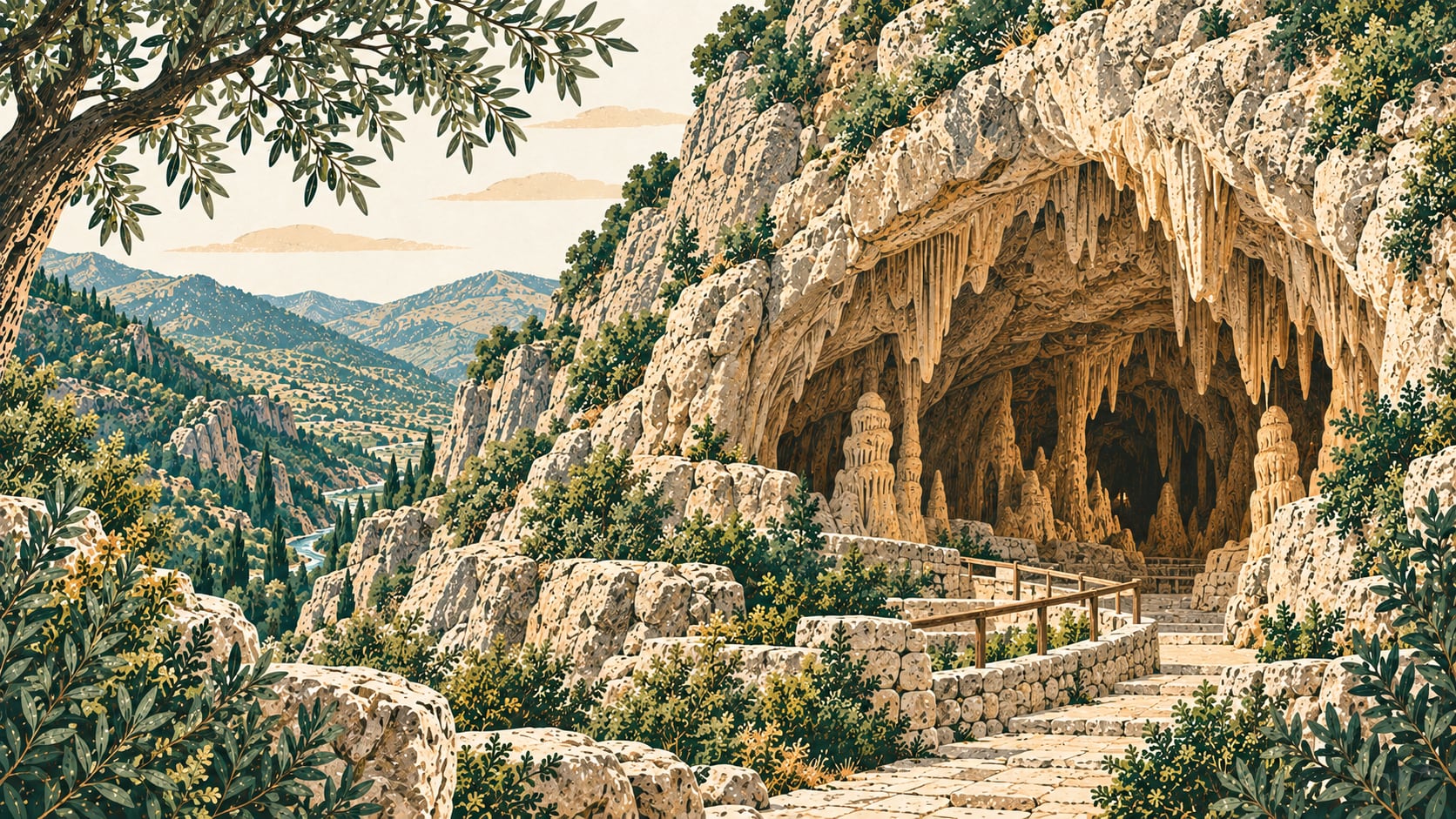Karaca Cave çizimi, Gümüşhane