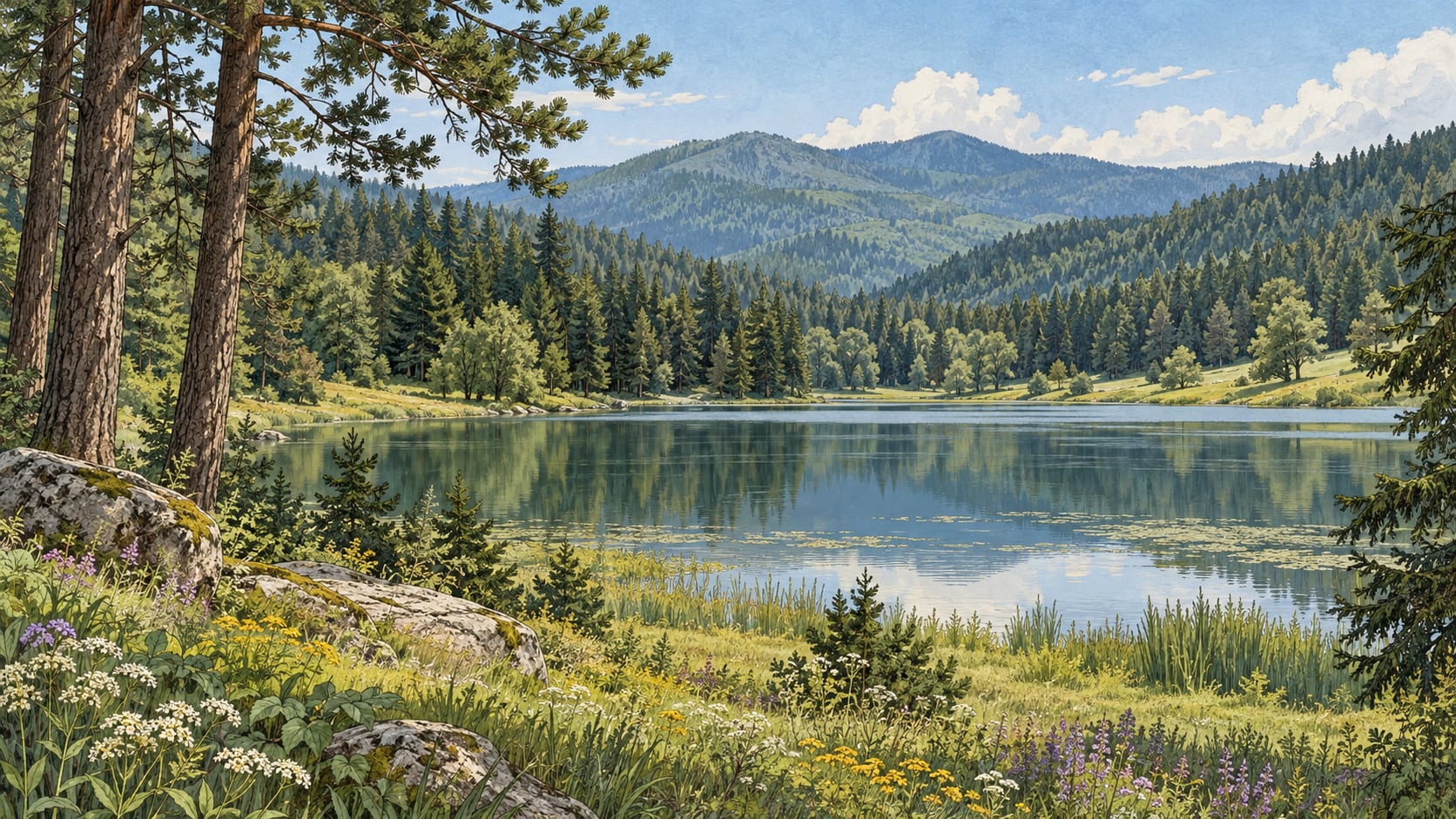 Karaca Nature Park çizimi, Bolu