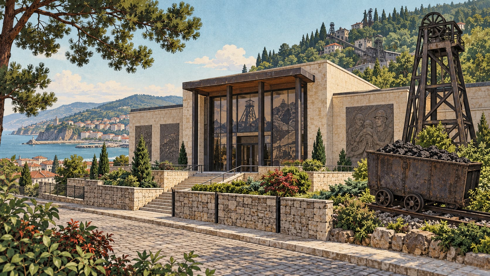 Karaelmas Mining Martyrs Museum çizimi, Zonguldak