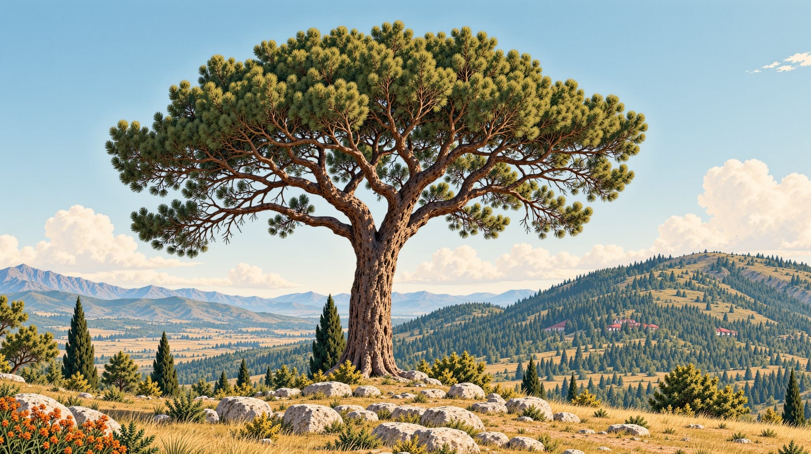 Karagöl Plateau Scots Pine Natural Monument çizimi, Sakarya