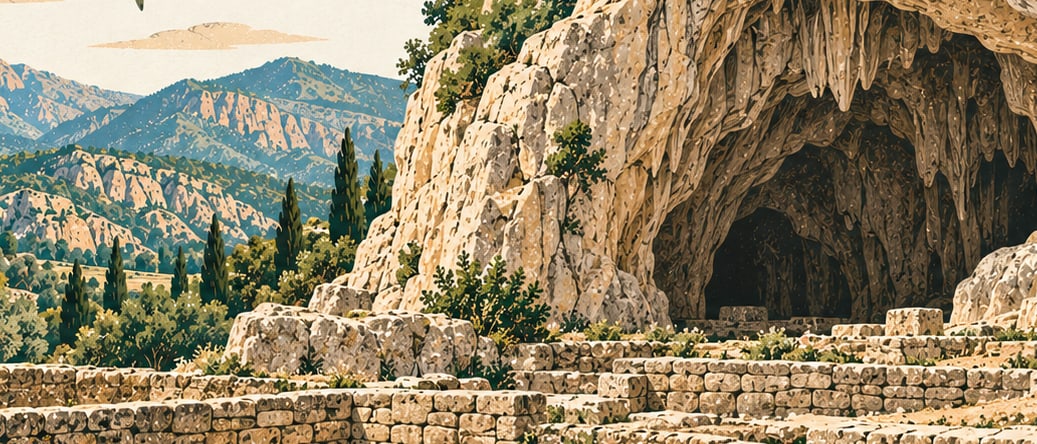 Karain Mağarası çizimi, Antalya