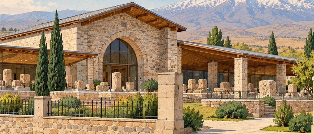 Karakoyunlu Koçbaşlı Open Air Museum çizimi, Iğdır