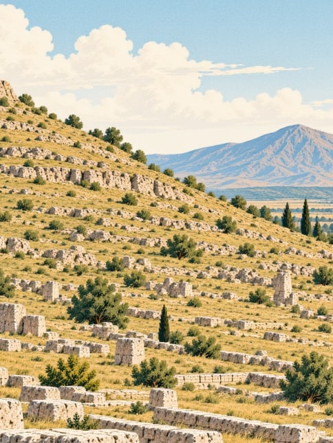 Ilustración: Túmulo de Karakuş, Adıyaman