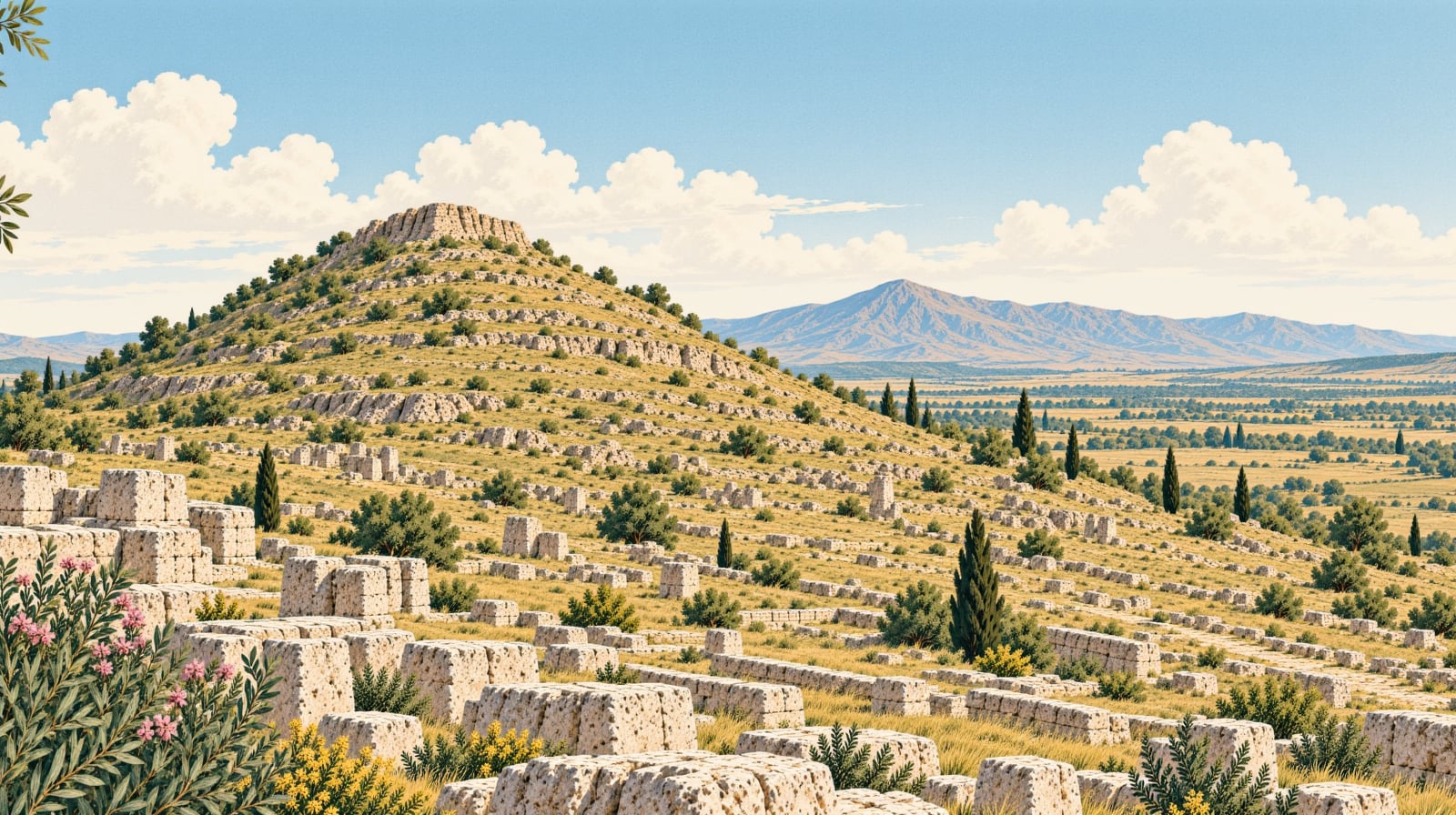 Karakuş Tumulus çizimi, Adıyaman