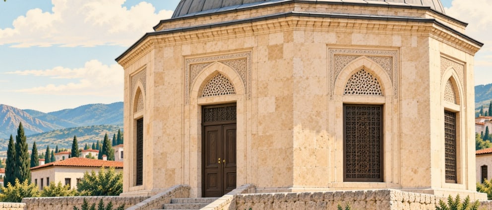 Karaman Baba Tomb çizimi, Sakarya