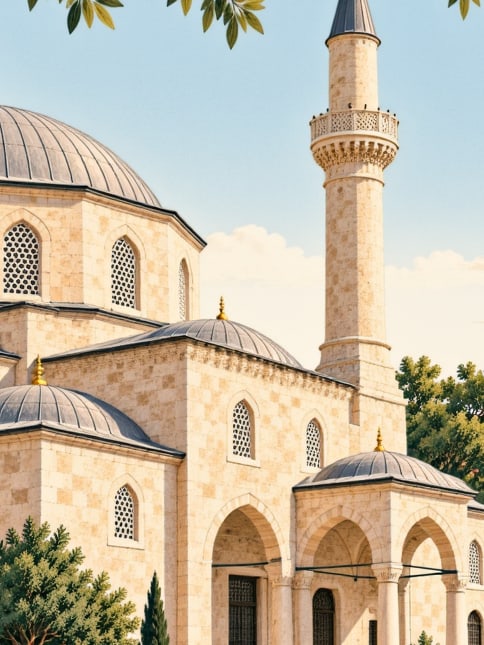 Ilustración: Mezquita de Karamanlı, Bolu